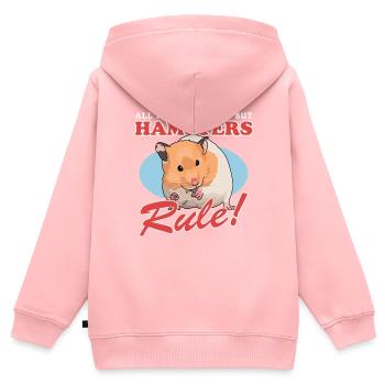 Hamster Golden Hamster Dwarf Hamster Gift - Kids Premium Organic Zip-up Hoodie - rose - Back - AI Model Kid Female (0cm)
