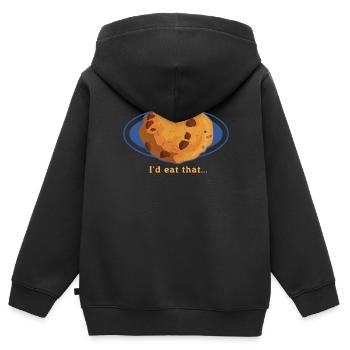 Cookies Cookies Cookies Cookies de cuisson Cadeau - Sweat Premium à capuche zippé enfant bio - noir - Dos - AI Model Kid Male (0cm)