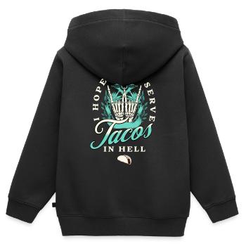 Taco - Sweat Premium à capuche zippé enfant bio - noir - Dos - AI Model Kid Male (0cm)