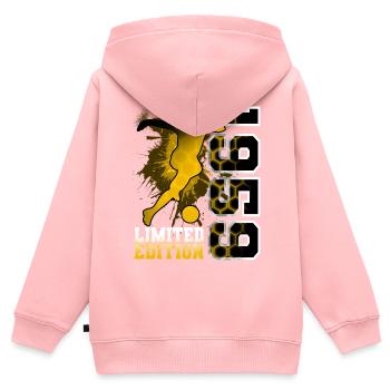 1959 Geburtsjahr Geburtstag Fußball - Kinder Premium Organic Zip Hoodie - Rosa - Hinten - AI Model Kid Female (0cm)