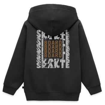 Skateboard Skaten Skateboarder Skater Skaten - Kinder Premium Organic Zip Hoodie - Schwarz - Hinten - AI Model Kid Male (0cm)