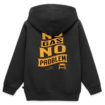 Elektroauto E-Auto Elektromobilität - Kinder Premium Organic Zip Hoodie - Schwarz - Hinten - AI Model Kid Male (0cm)
