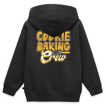 Cuire - Sweat Premium à capuche zippé enfant bio - noir - Dos - AI Model Kid Male (0cm)