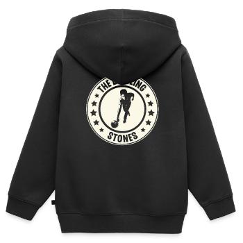 Bowling - Kinder Premium Organic Zip Hoodie - Schwarz - Hinten - AI Model Kid Male (0cm)