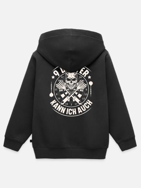 Darts - Kinder Premium Organic Zip Hoodie - Schwarz