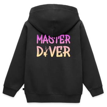 Master Diver - Kinder Premium Organic Zip Hoodie - Schwarz - Hinten - AI Model Kid Male (0cm)