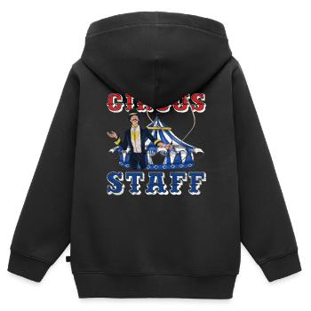 Cirque - Sweat Premium à capuche zippé enfant bio - noir - Dos - AI Model Kid Male (0cm)