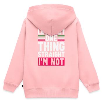 Lass uns eins feststellen Lustiges Abrosexuell - Kinder Premium Organic Zip Hoodie - Rosa - Hinten - AI Model Kid Female (0cm)