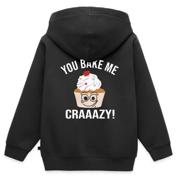 Bäcker Konditor - Kinder Premium Organic Zip Hoodie - Schwarz - Hinten - AI Model Kid Male (0cm)