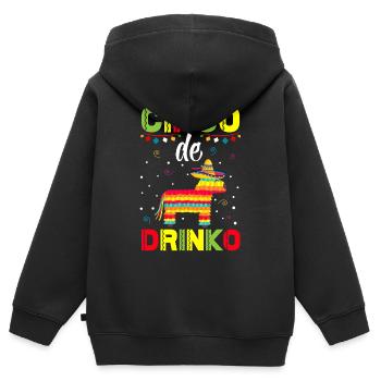 Pinata Cinco De Mayo Party Drink Fiesta - Sweat Premium à capuche zippé enfant bio - noir - Dos - AI Model Kid Male (0cm)