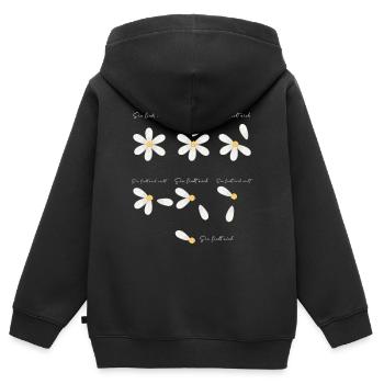 Daisy Game Elle m’aime Elle m’aime - Sweat Premium à capuche zippé enfant bio - noir - Dos - AI Model Kid Male (0cm)