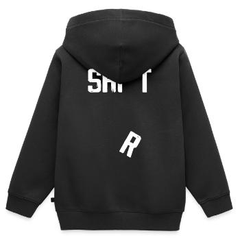 Hilarious Tees Falling R Funny - Kids Premium Organic Zip-up Hoodie - black - Back - AI Model Kid Male (0cm)
