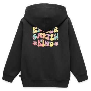 I'm now a kindergarten child 2024 - Kids Premium Organic Zip-up Hoodie - black - Back - AI Model Kid Male (0cm)