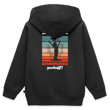 Primary School Graduate Primary School Farewell 2024 - Kids Premium Organic Zip-up Hoodie - black - Back - AI Model Kid Male (0cm)