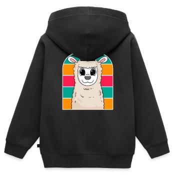 Thèse de doctorat Doctorat Doctorat - Sweat Premium à capuche zippé enfant bio - noir - Dos - AI Model Kid Male (0cm)