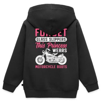 Forgetfuls' High Hells This Princess Wears Depth - Kids Premium Organic Zip-up Hoodie - black - Back - AI Model Kid Male (0cm)