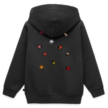 Marienkäfer, Insekten, Glück - Kinder Premium Organic Zip Hoodie - Schwarz - Hinten - AI Model Kid Male (0cm)