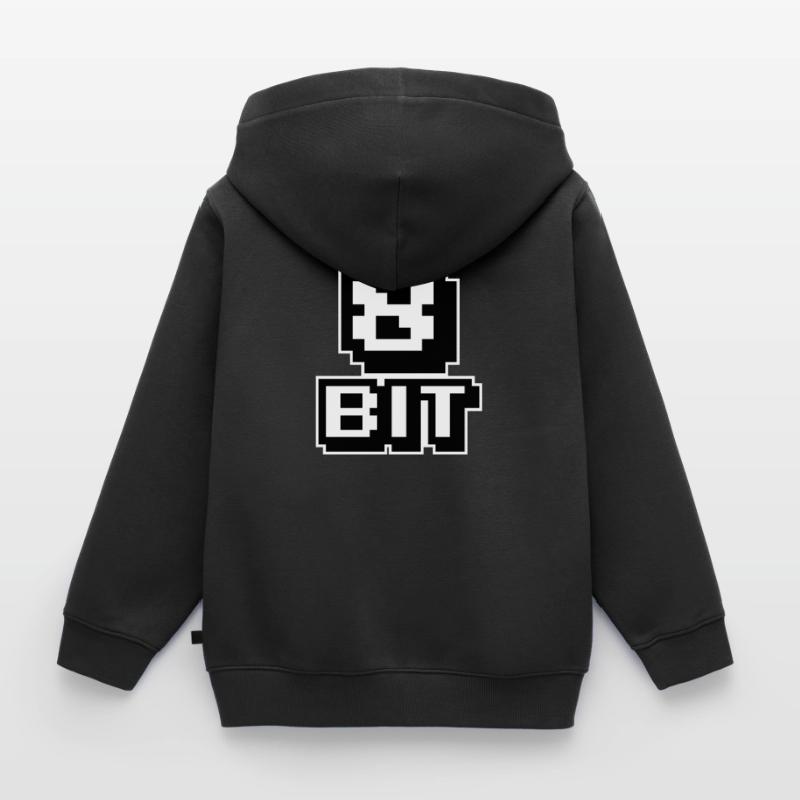 8-bit computers Kids Premium Organic Zip-up Hoodie