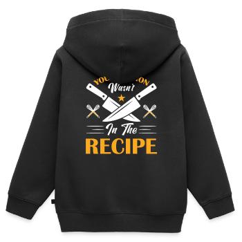 Votre avis n’était pas dans la recette - Sweat Premium à capuche zippé enfant bio - noir - Dos - AI Model Kid Male (0cm)