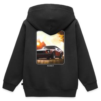japanisches Auto - der Joyride Z - JDM - Kinder Premium Organic Zip Hoodie - Schwarz - Hinten - AI Model Kid Male (0cm)