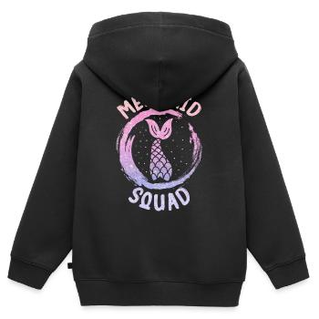Mermaid Fable Mermaids Conte de fées - Sweat Premium à capuche zippé enfant bio - noir - Dos - AI Model Kid Male (0cm)