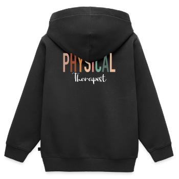 Physiotherapie Therapeut Assistent - Kinder Premium Organic Zip Hoodie - Schwarz - Hinten - AI Model Kid Male (0cm)