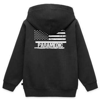 Paramedic Paramedic - Kids Premium Organic Zip-up Hoodie - black - Back - AI Model Kid Male (0cm)
