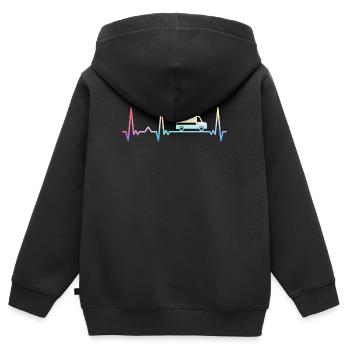 Paramedic Paramedic - Kids Premium Organic Zip-up Hoodie - black - Back - AI Model Kid Male (0cm)
