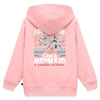 Mermaid Fable Mermaids Fairy Tale - Kids Premium Organic Zip-up Hoodie - rose - Back - AI Model Kid Female (0cm)