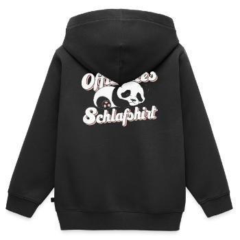Panda Panda Ours Pandas - Sweat Premium à capuche zippé enfant bio - noir - Dos - AI Model Kid Male (0cm)