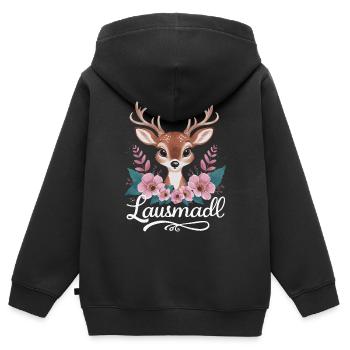 État libre de Bavière Bavarois - Sweat Premium à capuche zippé enfant bio - noir - Dos - AI Model Kid Male (0cm)