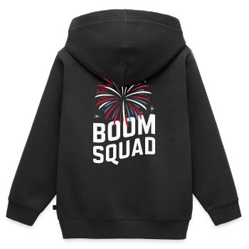 Pyrotechniker Feuerwerk Pyrotechnik - Kinder Premium Organic Zip Hoodie - Schwarz - Hinten - AI Model Kid Male (0cm)