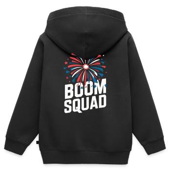 Pyrotechniker Feuerwerk Pyrotechnik - Kinder Premium Organic Zip Hoodie - Schwarz - Hinten - AI Model Kid Male (0cm)
