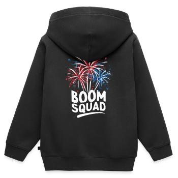 Pyrotechniker Feuerwerk Pyrotechnik - Kinder Premium Organic Zip Hoodie - Schwarz - Hinten - AI Model Kid Male (0cm)