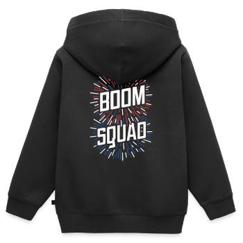 Pyrotechnie Feux d’artifice Pyrotechnie - Sweat Premium à capuche zippé enfant bio - noir - Dos - AI Model Kid Male (0cm)