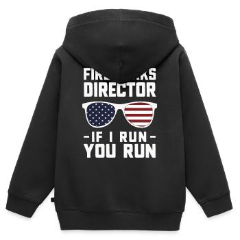 Pyrotechniker Feuerwerk Pyrotechnik - Kinder Premium Organic Zip Hoodie - Schwarz - Hinten - AI Model Kid Male (0cm)