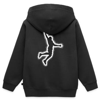 Basketballer Bball Herren Kinder Basketball Jungen - Kinder Premium Organic Zip Hoodie - Schwarz - Hinten - AI Model Kid Male (0cm)