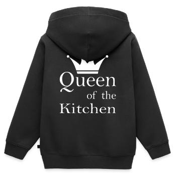Cuisiner Cuisiner - Sweat Premium à capuche zippé enfant bio - noir - Dos - AI Model Kid Male (0cm)