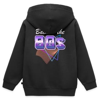Liebe Kasernen zurück - Kinder Premium Organic Zip Hoodie - Schwarz - Hinten - AI Model Kid Male (0cm)