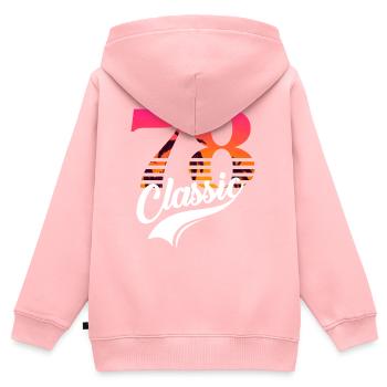 Jahrgang 1978-78th Anniversary - Kinder Premium Organic Zip Hoodie - Rosa - Hinten - AI Model Kid Female (0cm)