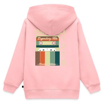 Anniversaire légendaire de 1978 - Sweat Premium à capuche zippé enfant bio - rose - Dos - AI Model Kid Female (0cm)