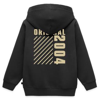 Original 2004 Authentic 2004 Vintage Bursdag - Sweat Premium à capuche zippé enfant bio - noir - Dos - AI Model Kid Male (0cm)