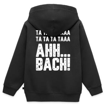 Beethoven Symphonie 5 Geschenk - Kinder Premium Organic Zip Hoodie - Schwarz - Hinten - AI Model Kid Male (0cm)