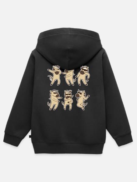 Fjordpferd Pferdefan Geschenk - Kinder Premium Organic Zip Hoodie - Schwarz