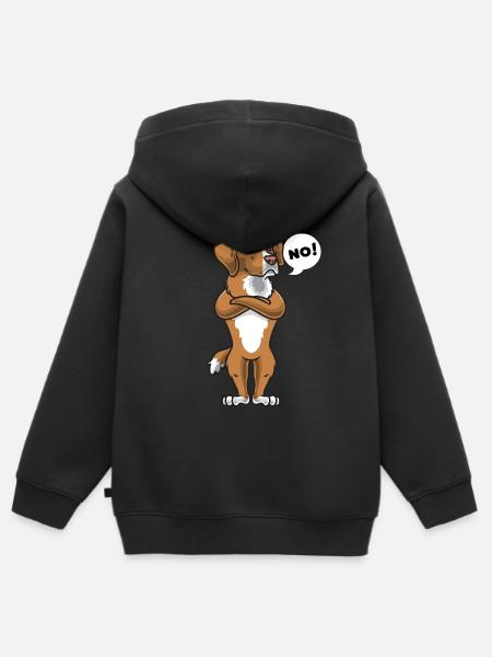 Sturer Nova Scotia Duck Tolling Retriever - Premium børne zip-hættetrøje økologisk - sort