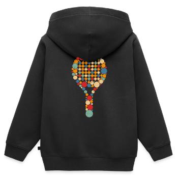 Paddle-Tennis Pádel Padel Tennis - Kinder Premium Organic Zip Hoodie - Schwarz - Hinten - AI Model Kid Male (0cm)