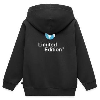 Earth Planet Schutz limited Earth Save planet klima - Sweat Premium à capuche zippé enfant bio - noir - Dos - AI Model Kid Male (0cm)