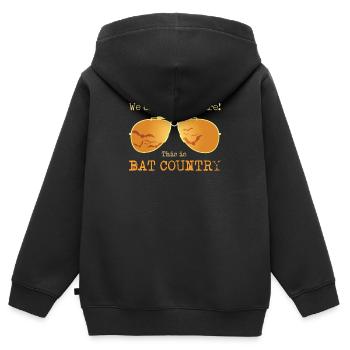 This Is Bat Country - Fear and Loathing - Kids Premium Organic Zip-up Hoodie - black - Back - AI Model Kid Male (0cm)