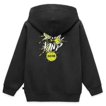 Kita Abgänger Schulkind Einschulung Kindergarten - Kinder Premium Organic Zip Hoodie - Schwarz - Hinten - AI Model Kid Male (0cm)
