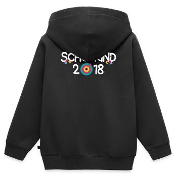 Kita Abgänger Schulkind Einschulung Kindergarten - Kinder Premium Organic Zip Hoodie - Schwarz - Hinten - AI Model Kid Male (0cm)